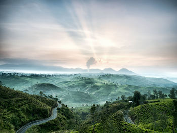 Scenic view of landscape against sky