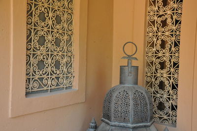 Close-up of window on wall