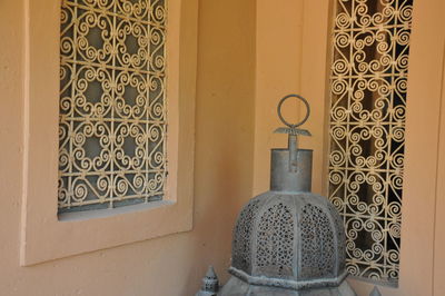 Close-up of window on wall