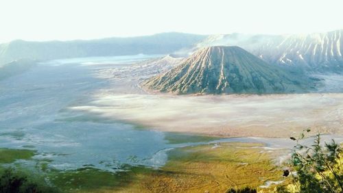 Aerial view of a mountain