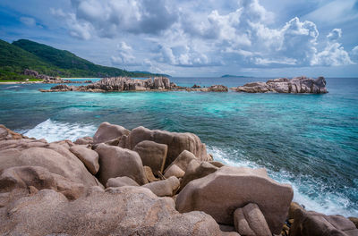 Scenic view of sea against sky