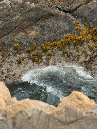 Scenic view of rocks in sea