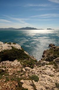 Scenic view of sea against sky