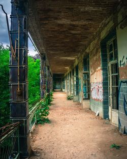 Interior of abandoned building