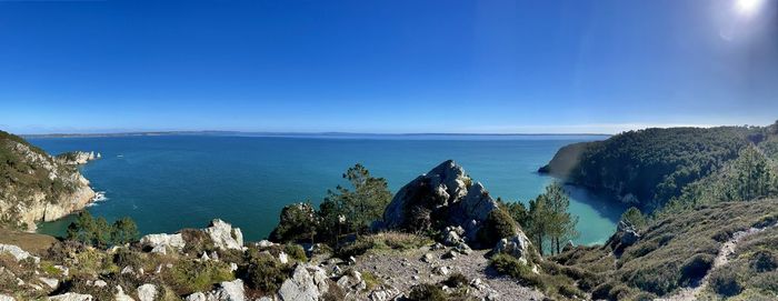 Panoramic shot of sea against sky