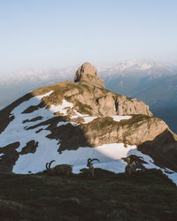 Scenic view of mountain against sky