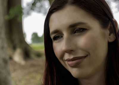Close-up of smiling woman