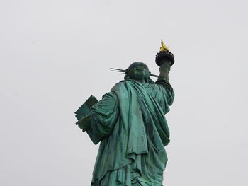 Low angle view of statue