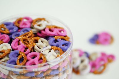 Close-up of breakfast on table