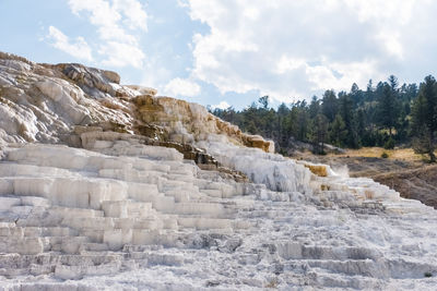 Scenic view of rocky mountains against sky