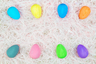 Close-up of colorful easter eggs