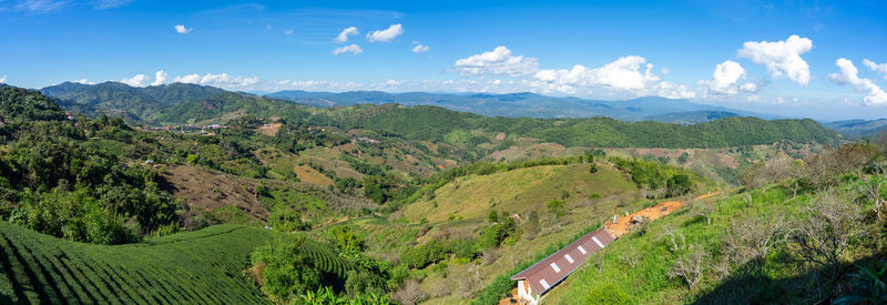 Panoramic view of landscape against sky