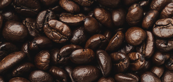 Detail shot of coffee beans