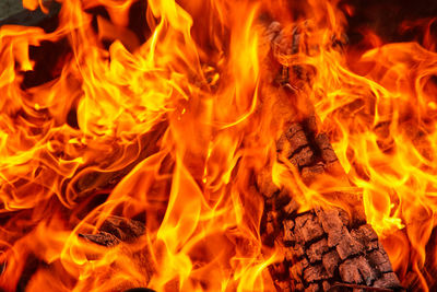 Close-up of fire