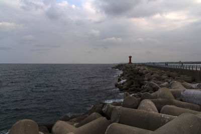 Scenic view of sea against sky