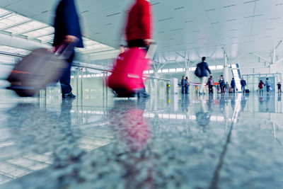 People walking in airport