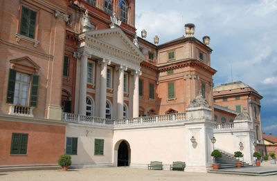 Low angle view of historical building against sky