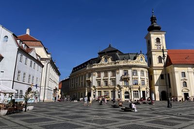 Buildings at piata mare square in city