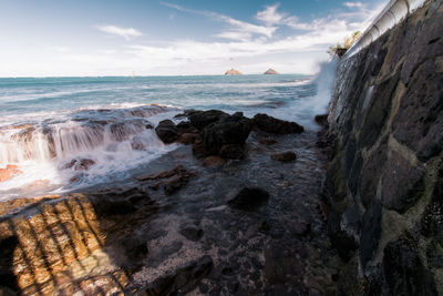 Scenic view of sea against sky