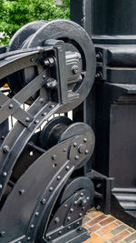 Close-up of machine part