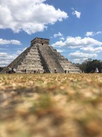 View of historical building against cloudy sky
