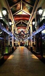 Empty corridor of building