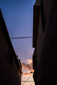 Low angle view of buildings against sky