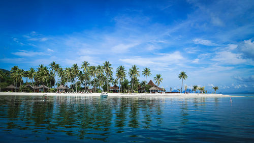 Scenic view of calm sea against sky