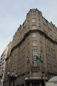 Low angle view of building against sky