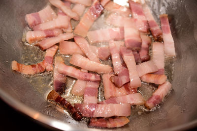 Close-up of preparing food