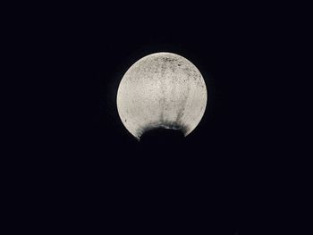 Low angle view of moon at night
