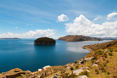 Panoramic view of sea against sky