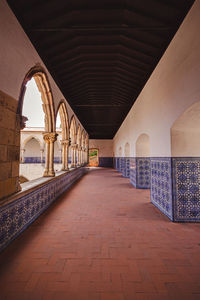 Empty corridor of building