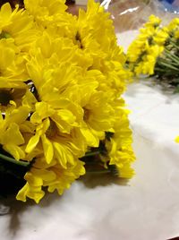 Detail shot of yellow flowers