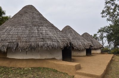Tribal hut at manav sangrahalaya, bhopal, madhya pradesh/india