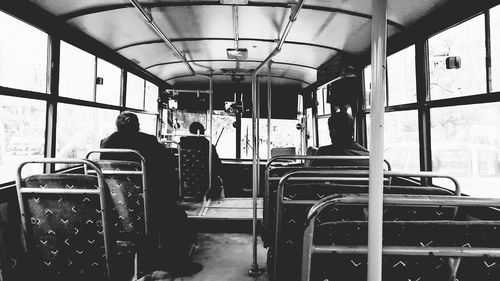 People sitting in train