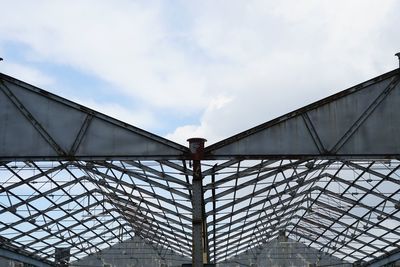 Low angle view of built structure against sky