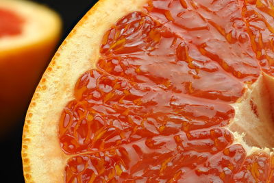 Juicy citrus fruits. grapefruit, cut. it's a macro-. high quality photo