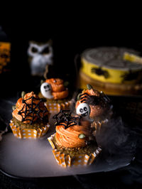 Close-up of cake on table