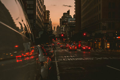 Traffic on city street