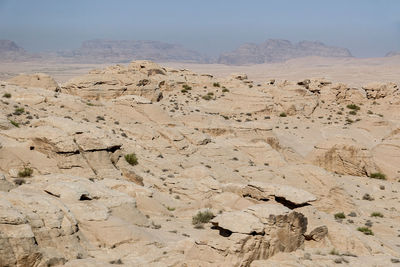 Scenic view of desert against sky