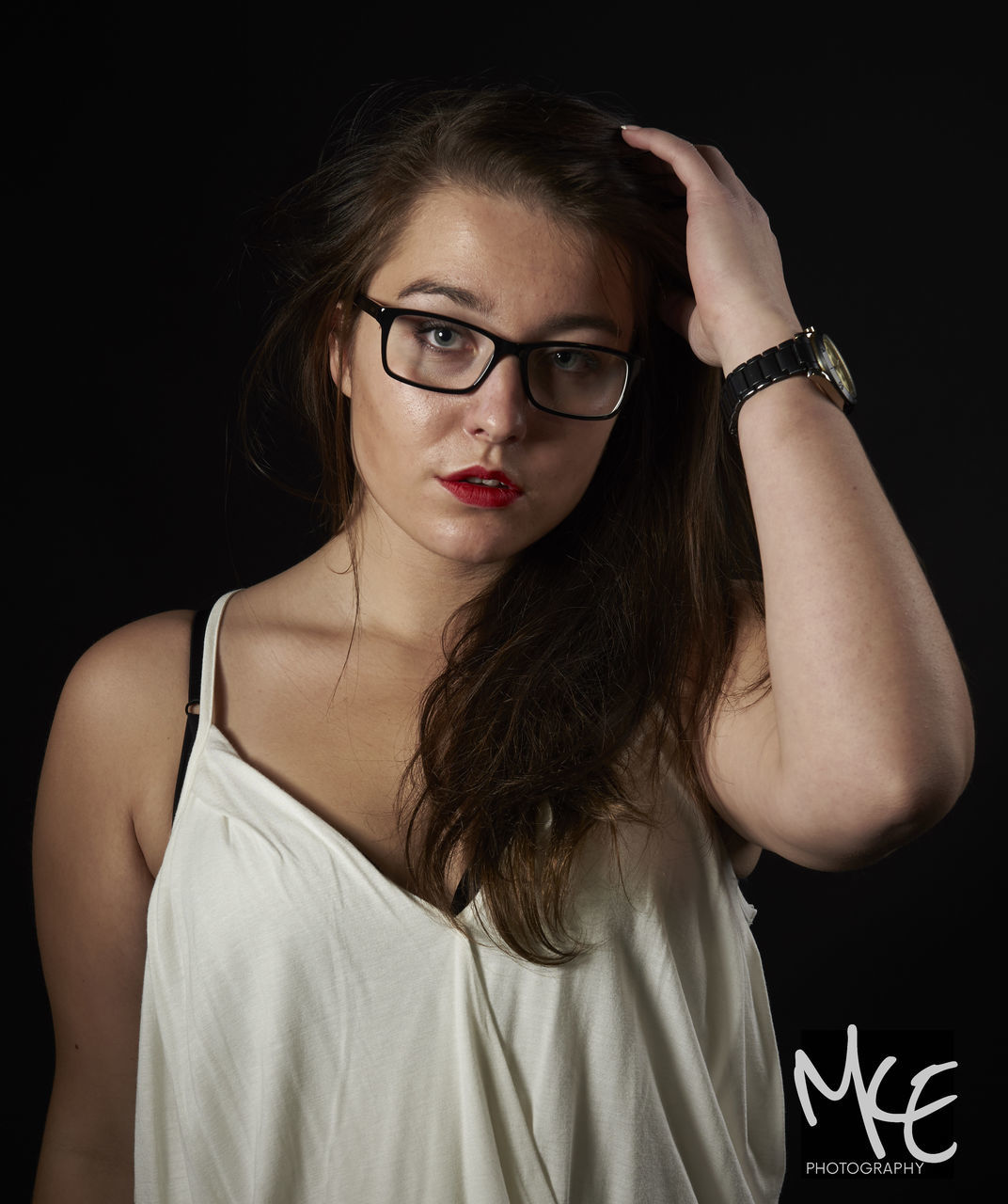 CLOSE-UP PORTRAIT OF YOUNG WOMAN WITH EYES