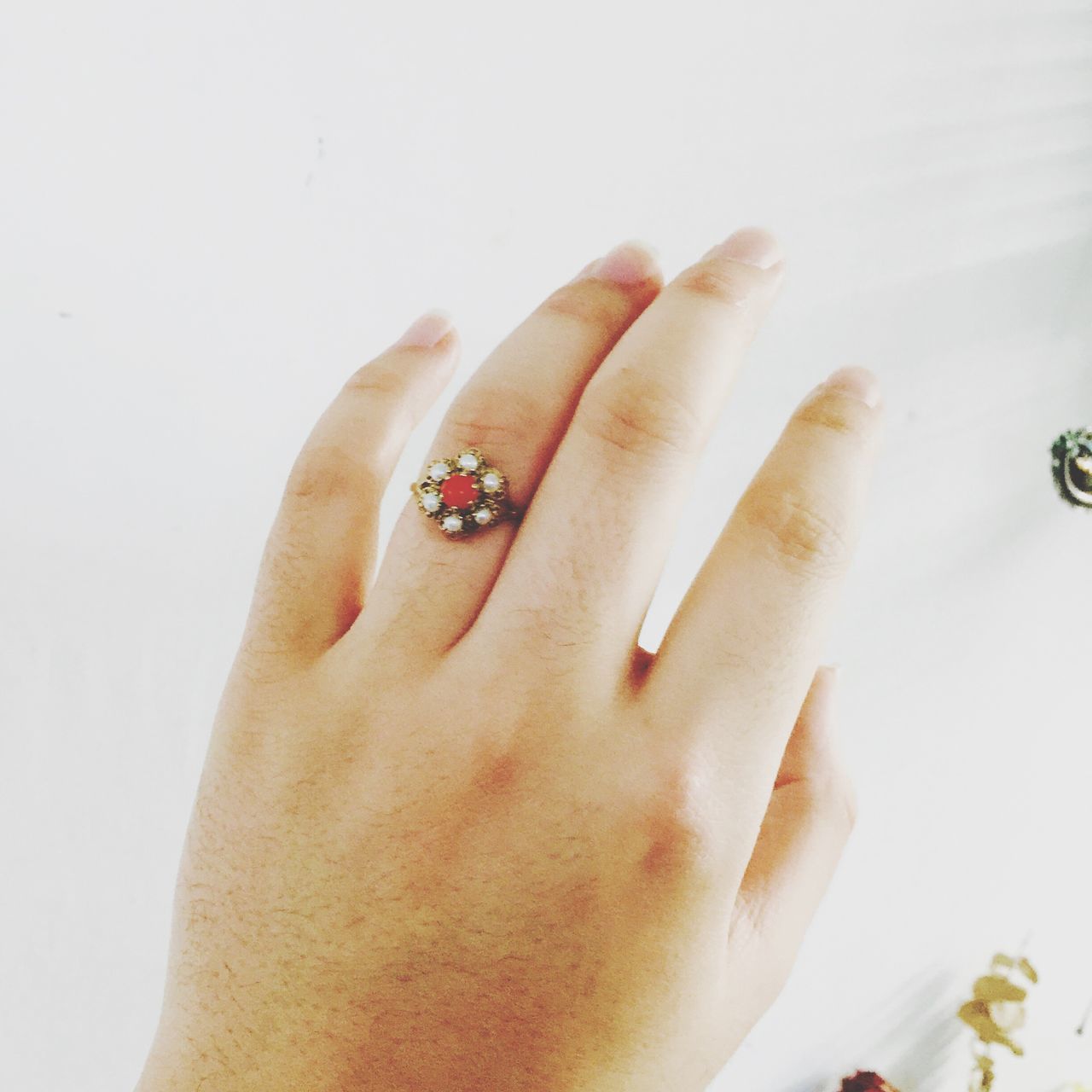 human hand, white background, studio shot, one person, human body part, real people, close-up, women, nail polish, day