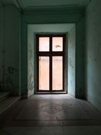 Interior of abandoned house