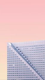 Low angle view of modern building against sky