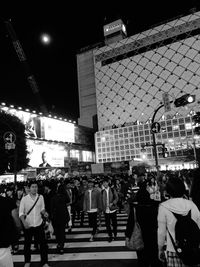 People in city