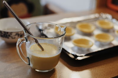 Close-up of drink on table