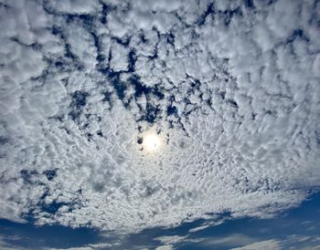 Low angle view of clouds in sky