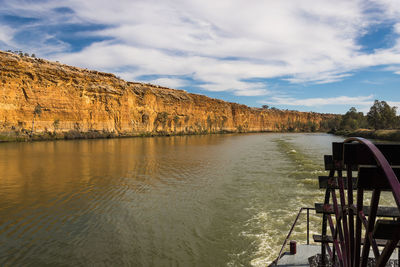 Scenic view of river against sky