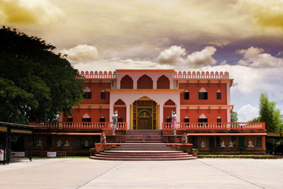 View of historical building against cloudy sky